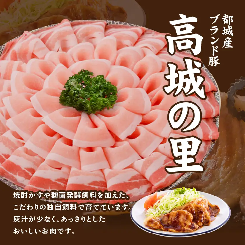 豚肉 【高城の里】 4.1kgセット〔22-84-001-4100g〕 豚肉