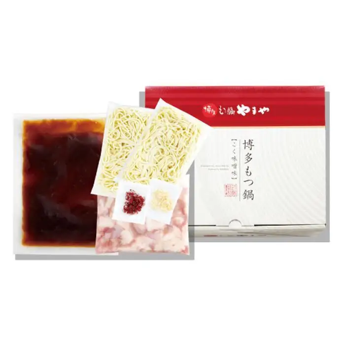 やまや 博多もつ鍋 こく 味噌味（3-4人前）｜もつ鍋