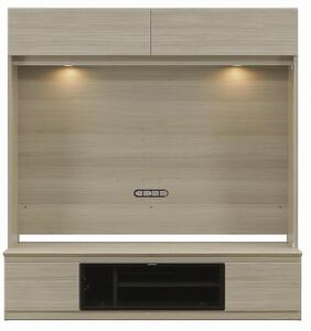 シャルム 幅160cm グレージュ テレビボード 壁面テレビ台 壁掛け金具付 TVボード 壁面収納 テレビ台