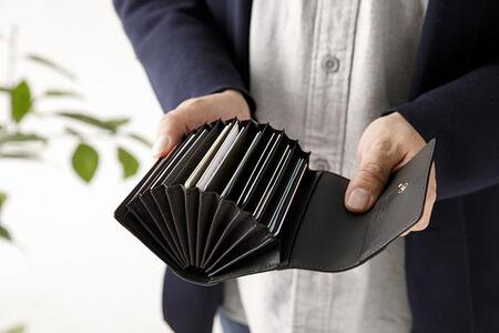 木のカードケース 黒檀