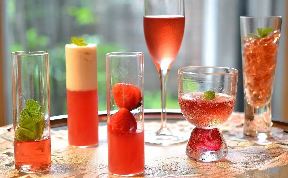 酢飲人気5本セットA（いちご、葡萄、ブルーベリー、林檎、柚子）