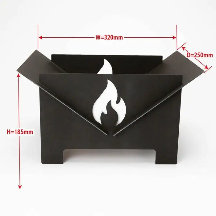 Fire Pit【ブラック】／焚き火台 （収納バッグ付）