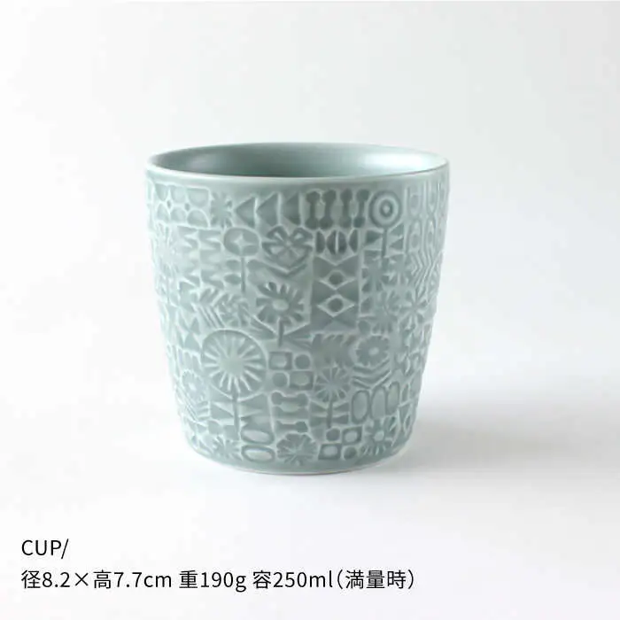 【波佐見焼】PATTERNEDシリーズ squall gray 4点セット 食器 皿 【BIRDS’ WORDS】 [CF016] 波佐見焼