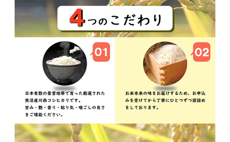 魚沼産川西こしひかり1kg×5