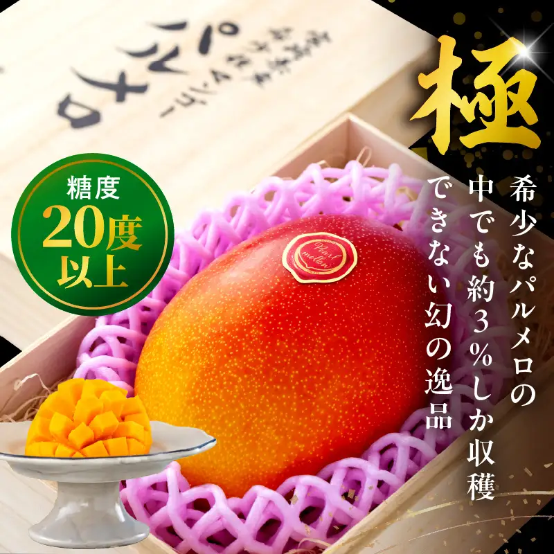 マンゴー パルメロ マンゴー[宮崎 1玉 希少種 650g以上 糖度20度以上]
