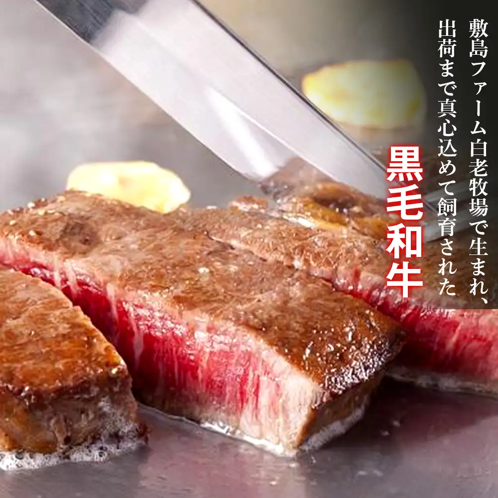 白老和牛ステーキセット《敷島ファーム》
