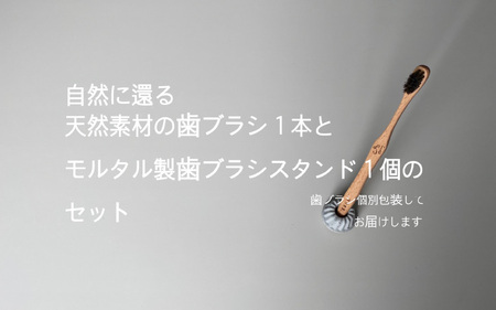自然に還る歯ブラシ「turalist」歯ブラシスタンドセット
