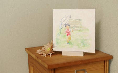 アートパネル センテンヤ えものがたり 花どうぞ 和紙 アートパネル