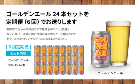 【6回定期便】クラフトビール「ゴールデンエール」24本定期便｜オラホビール 地ビール※インターナショナル・ビアカップ2020銅賞受賞