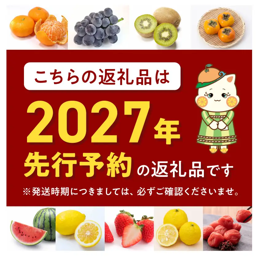 【2027年先行予約】和歌山県産 有田の はるみ 化粧箱入り 2Lサイズ 12個入り_ZE6090n