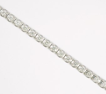 Deliciae　PT900　テニスネックレス　ストレート　ワイドシャトン　ダイヤモンド 【3.00ct】鑑別書付　K037933-H