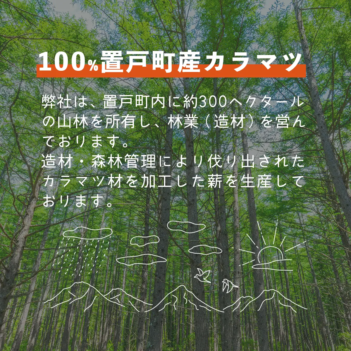 薪（カラマツ）約20kg OTF001 