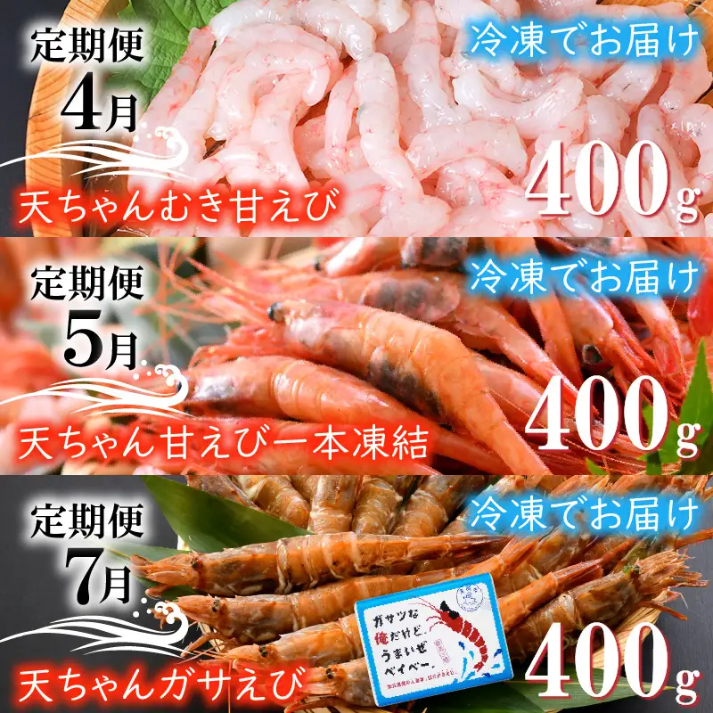【先行予約】【6ヶ月連続お届け】エビ三昧＆旬の鮮魚 定期便 ～日本海の海の幸コラボ～【2027年3月より発送開始予定】 [F-8504]