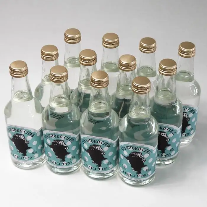 鶴齢 雪男 ユキオトコ サイダー 310ml×12本【天然水 ノンアル 飲料 ソフトドリンク 甘さ控えめ 】