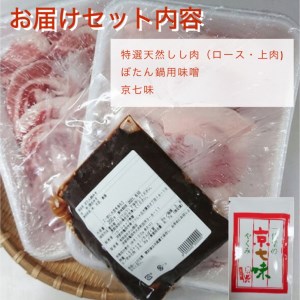 【先行予約】天然猪肉セット 特選 500g×2パック 計1kg ぼたん 猪肉