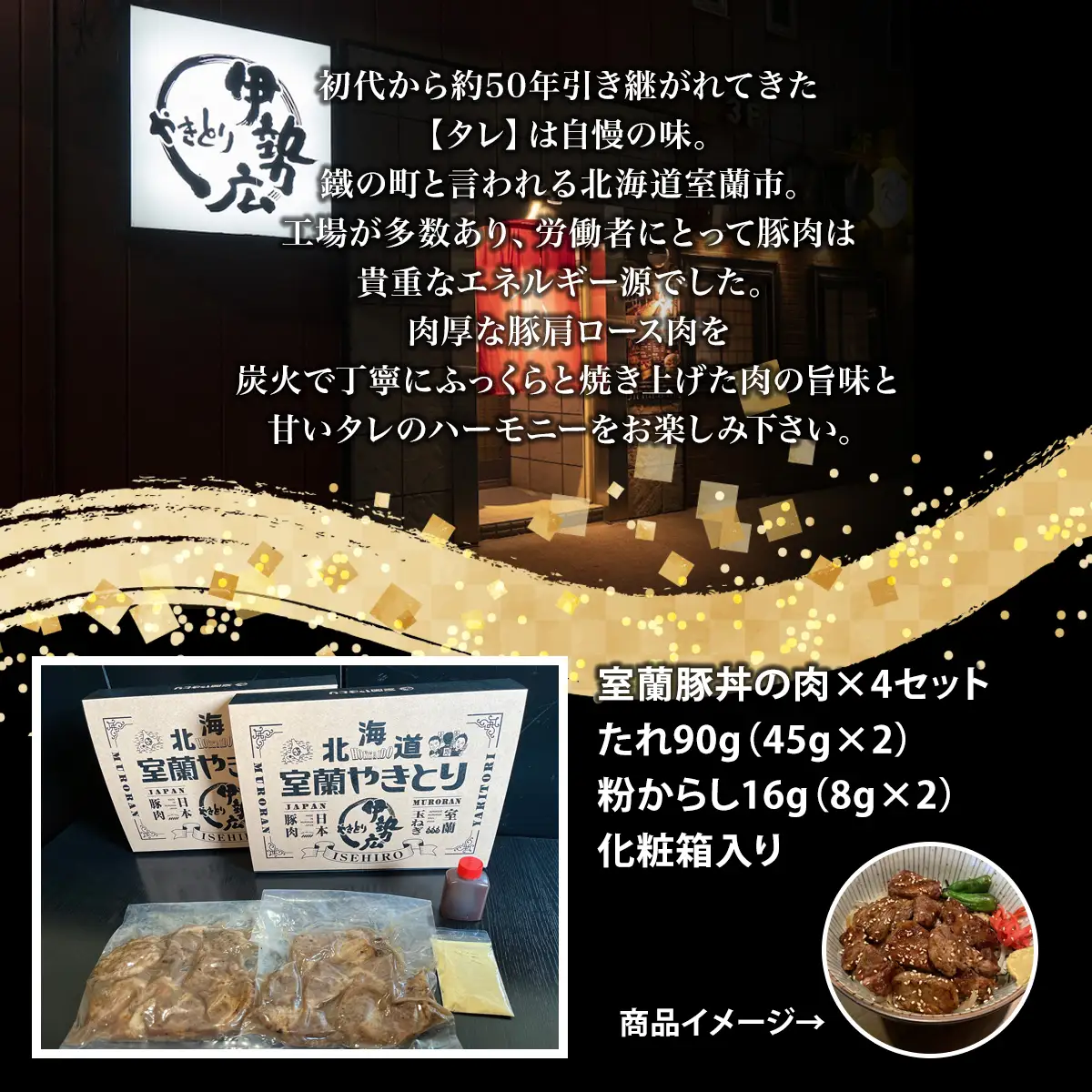 【伊勢広】北海道 室蘭豚丼の肉セット MROAN001
