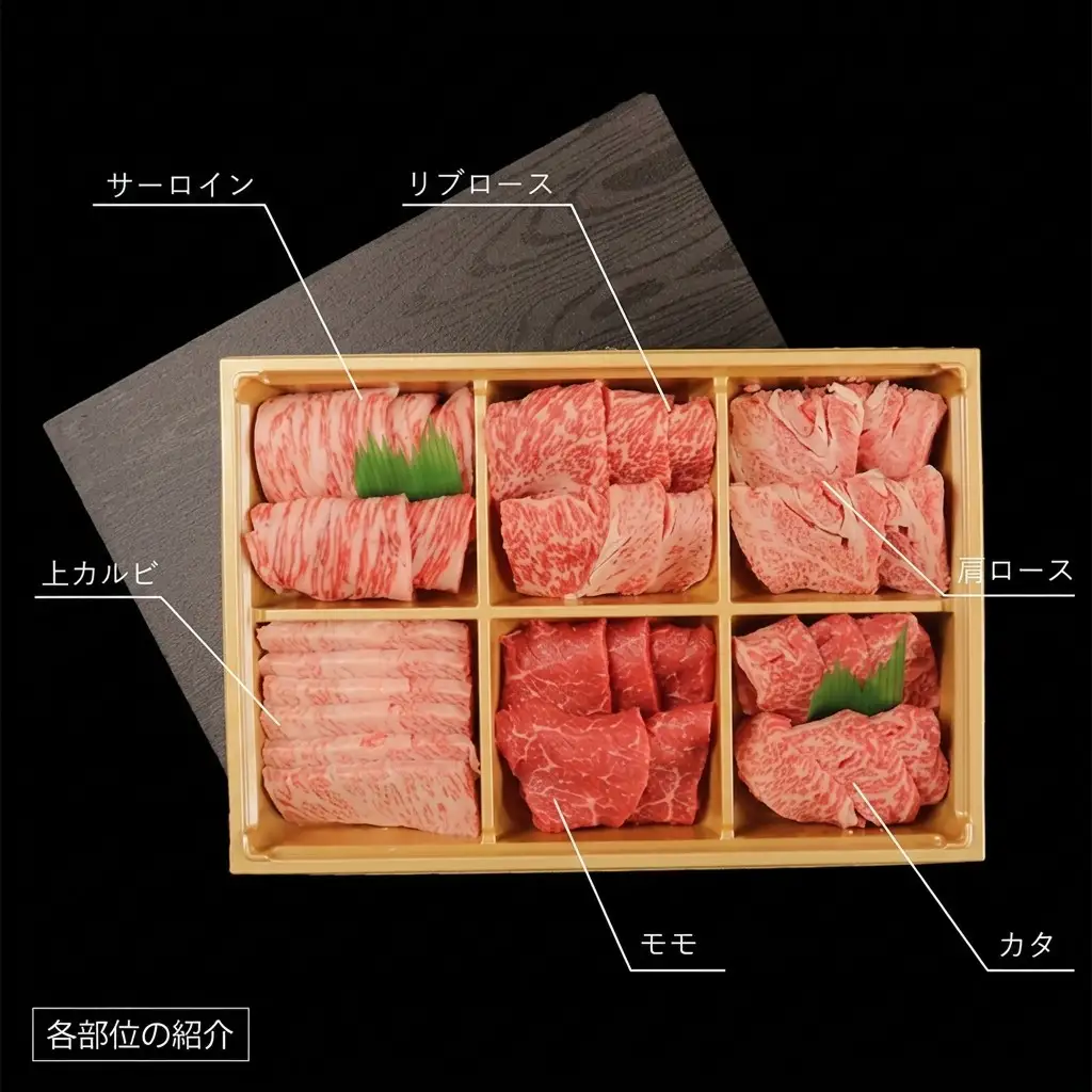 秋田由利牛 焼肉6種詰め合わせセット