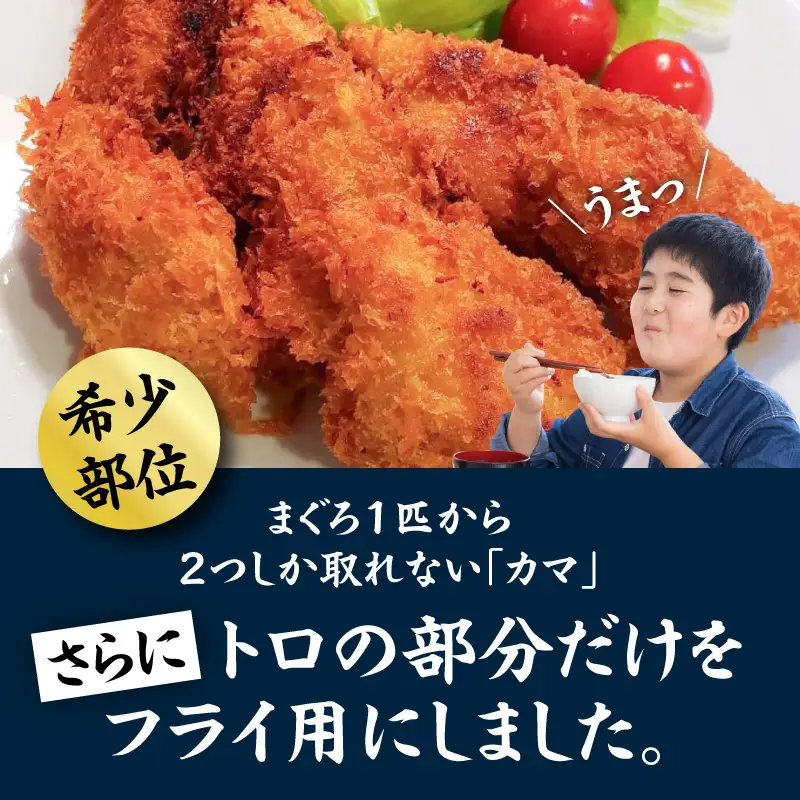 ＜選べる配送月＞【希少部位】神奈川県漁連 まぐろカマトロフライ 150g×4パック M077-003 まぐろ 三崎まぐろ カマトロ