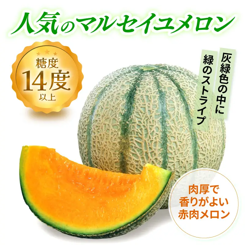 【先行予約】マルセイユメロン 2玉入 4Lサイズ ／ メロン フルーツ 果物 赤肉 花咲紅姫 贈答用 プレゼント 贈り物 国産 期間限定 産地直送 人気 ※2027年6月中旬より順次発送 [aw003-a007]
