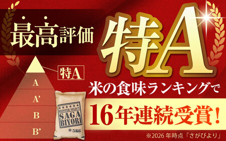 【全6回定期便】さがびより 白米 10kg（5kg×2袋）  [HBL042] 米