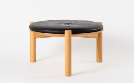 【受注生産】低座スツール（オーク/黒）【bookMt.】HBW004 椅子 スツール インテリア 家具