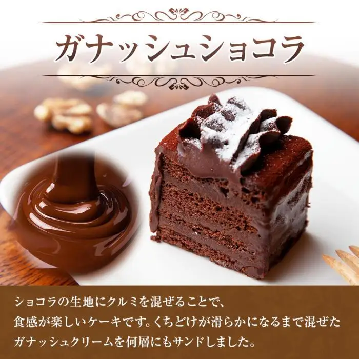 新潟県 南魚沼市 ガナッシュショコラ 計1個 ケーキ チョコレートケーキ チョコレート ショコラ 洋菓子 お菓子 菓子 手土産 スイーツ 贈り物 ギフト｜チルド