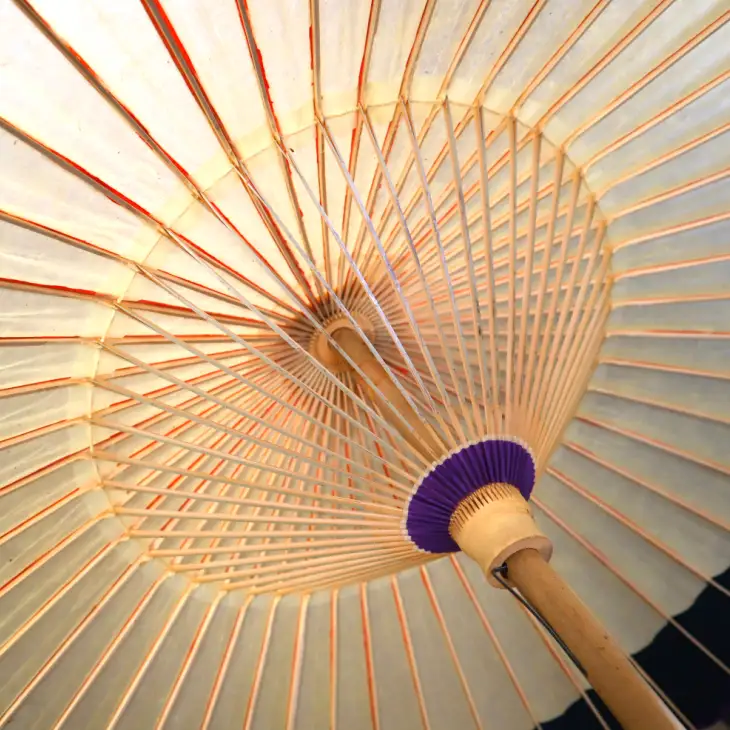 花巻傘　オーダーメイド番傘（家紋・名入れ和傘）（紺） 【663-1】