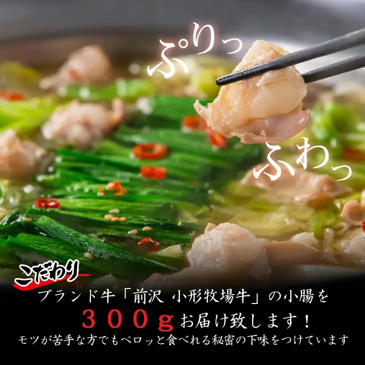 花巻温泉㈱ 佳松園『前沢 小形牧場牛もつ鍋』2食入り（塩） 【896-2】