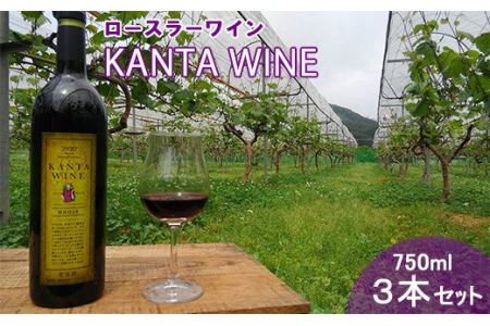  ロースラー ワイン KANTA WINE 2024（赤） 750ml×3本セット 【968】