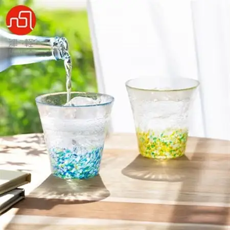 津軽びいどろ にほんの色グラスペア 夏の花_雑貨・日用品 グラス・カップ 食器 _【1307780】