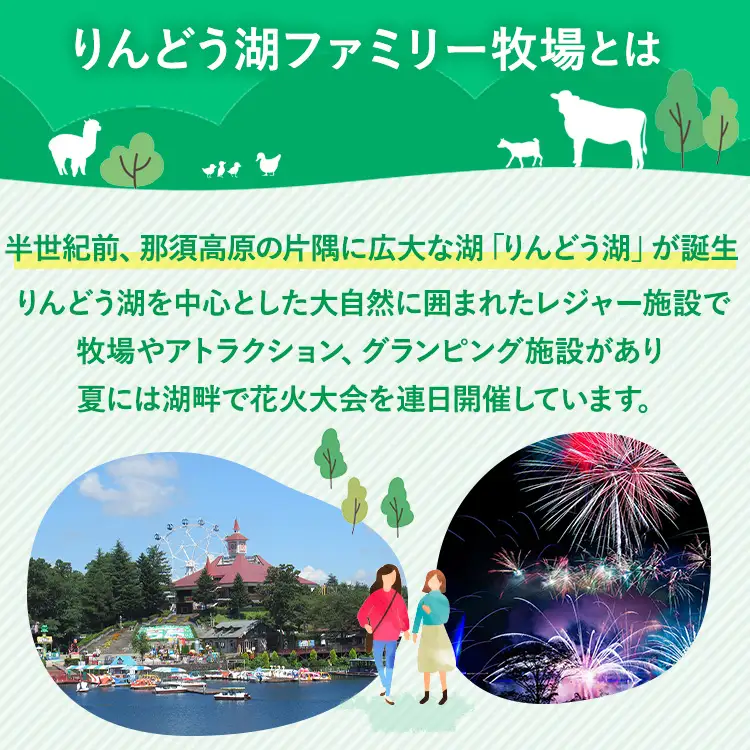 那須高原りんどう湖ファミリー牧場 乗り放題付 ペア入園券 チケット ちけっと 券 入場券 入園チケット 観光 レジャー ファミリー キッズ 家族旅行 スポット 栃木県 那須町〔D-40〕