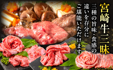 宮崎牛ウデスライス400g 宮崎牛モモスライス400g 宮崎牛バラスライス400g 赤身 宮崎牛 すき焼き