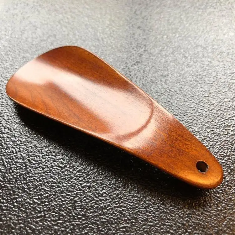 【藤田蝋色工芸】漆塗り携帯用靴べら（ブラウン）