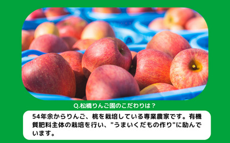 旬のりんご 【 定期便 】 秀 〜 特選 4.5kg 〜 5kg × 5回 松橋りんご園 沖縄県への配送不可 2026年9月上旬頃から2026年12月下旬頃まで順次発送予定 令和8年度収穫分 フルーツ リンゴ 信州 長野県 飯綱町 [0830]
