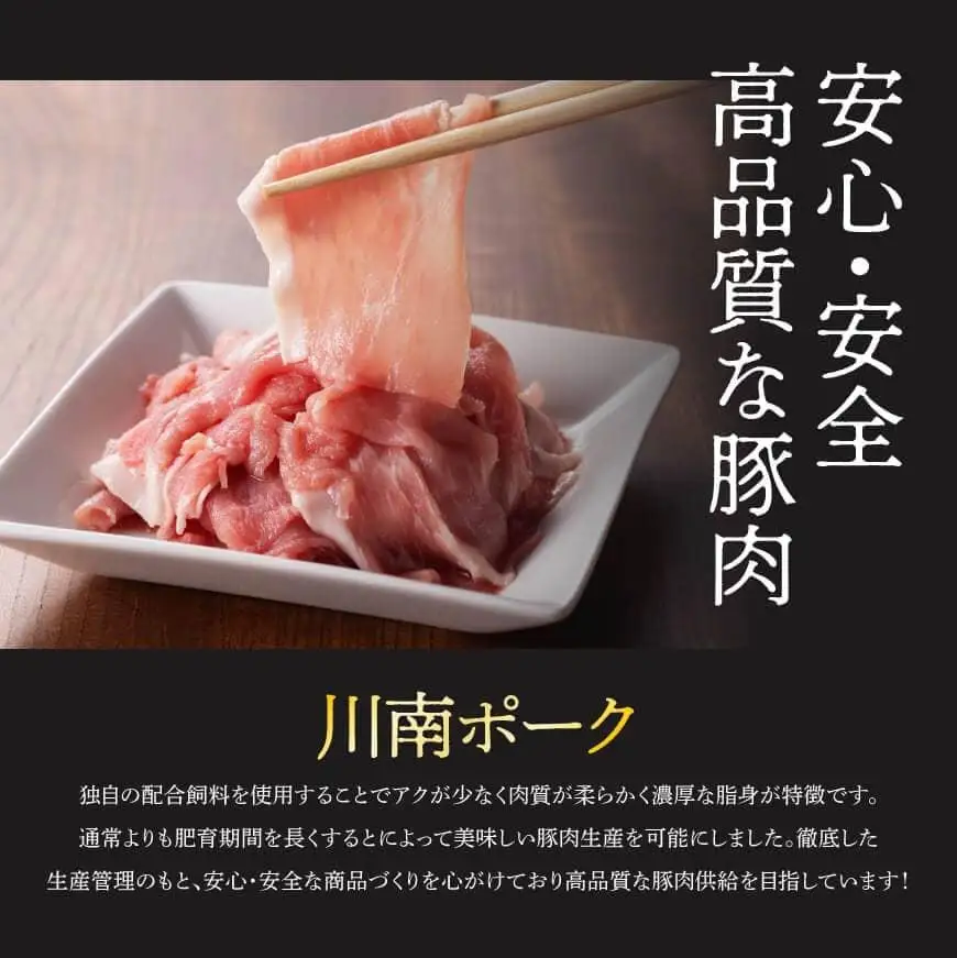 豚肉 ※令和8年8月発送※宮崎県産豚肉 川南ポーク 小間切れ 4.5kg(250g×18パック) 小分け まな板不要