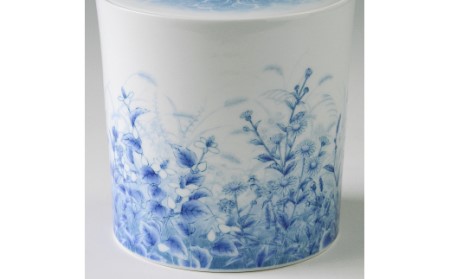 【伊万里焼】シリーズ野の花染付水指 135-H734