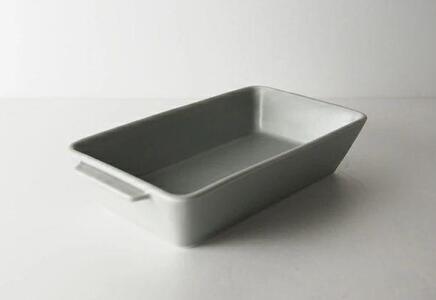 【波佐見焼】１８.５×９.５×３.５cmオーブン耐熱鉢２個組　GR・M 【西海陶器】 ２ 17451