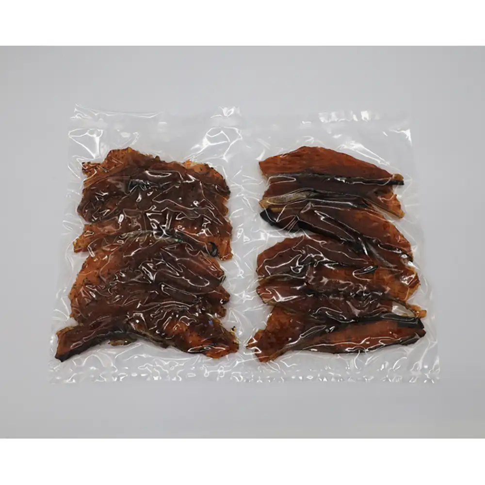 数量限定！鮭とばスライス　ブラックペッパー味150ｇ×2　豆板醬味140ｇ×１　セット【15004】