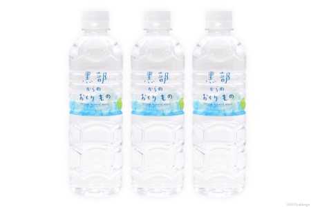 ミネラルウォーター 黒部からのおくりもの 名水百選 ミネラルウォーター【500ml×24本】