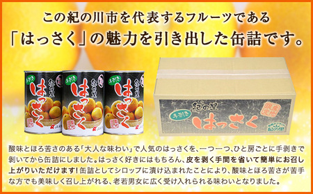 和歌山産 手剥き八朔缶詰 (450g×8缶入り)  紀の川市厳選館 