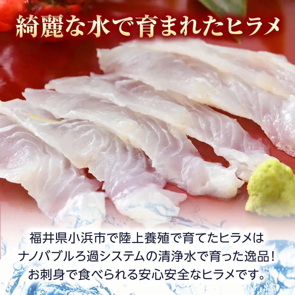 八百姫(ヤオヒメ)ひらめ贅沢セット　お刺身用・昆布〆フィレ2種詰め合わせ　計4枚　ひらめ丼専用タレ付き 国産 [A-001011] [BFAA058] 【配送不可地域：北海道・沖縄・離島】 