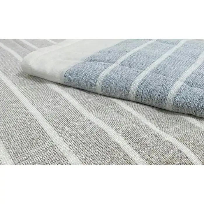 オーガニックコットン　タオルシーツ　シングルサイズ（145×230cm）かすみ　グレー  SNS-12-GY