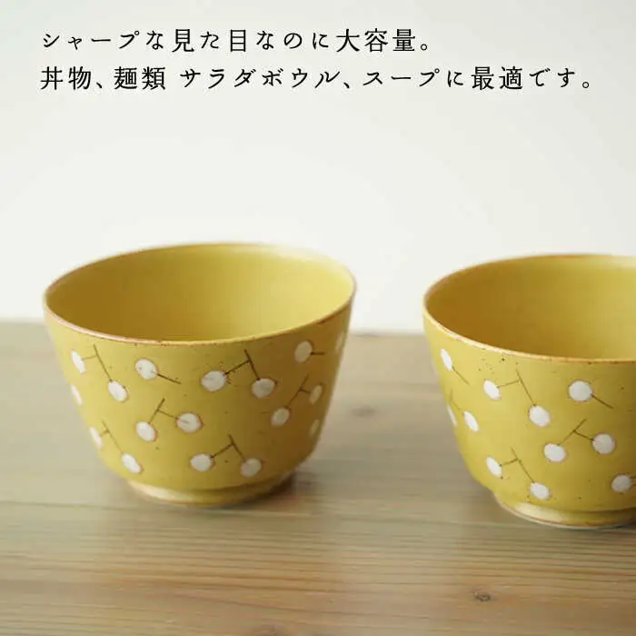 【波佐見焼】easy don どんぶり ナンキンハゼ イエロー 2個セット どんぶり 丼 ボウル 食器【ZOE・一誠陶器】 [VE37]  波佐見焼