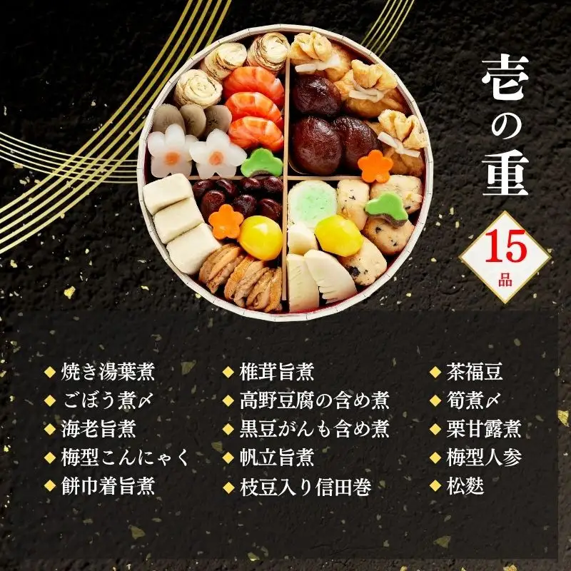 おせち お煮〆(一段重・2～3人前)《2027年 数量限定》【京菜味 のむら】｜京都 おせち 人気 和風 正月
