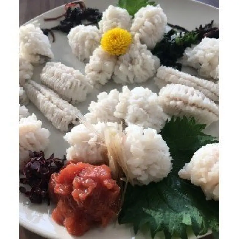 【泉州の旬の味】大阪産活き鱧の梅肉セット 活き鱧 梅 梅肉 魚 魚介 海産物 新鮮 骨切 湯引き 天ぷら ふるさと納税 人気【配送不可地域：北海道・沖縄・離島】【015D-021】