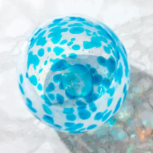 【琉球ガラス】源河源吉　海の雫　水色（タル２個セット）
