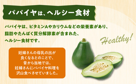 酵素たっぷり「 青パパイヤ 」3kg W009-065-01 惣菜