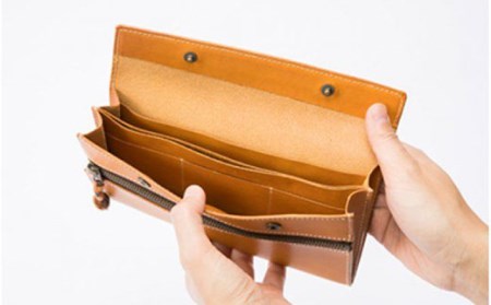 tanikoオリジナル 財布（赤茶）【Taniko leather】 革 革製品 長財布 財布 ギフト 北海道 [AXAP009] 96000 96000円