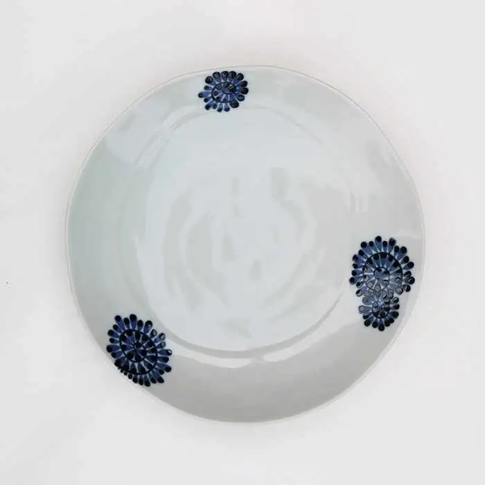 【波佐見焼】たこ唐草 8寸皿 プレート 約24cm ペア 食器 皿 【協立陶器】 [TC59] 波佐見焼