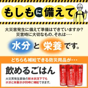 災害備蓄用飲料 農協の飲めるごはん 梅こんぶ風味 245g×30缶入り